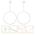 thumbnail image 3 of 2Pcs Mounted Basketball Holder Iron Balls Storage Rack Hats Display Rack for Displaying (White), 3 of 8