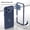 Darkblue, variant on ELEHOLD Aluminum Bumper Case for iPhone 17 Pro Max, Shockproof Metal Frame Cover with Independent Camera Protector,Orangeblack