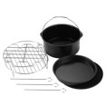 thumbnail image 3 of Los Accesorios Para Freidora De Aire Más Vendidos Se Adaptan A Todas Las Airfryer 3.5Qt - 5.8Qt Cesta Para Hornear Plato De Pizza Parrilla Olla Cocina Herramienta De Cocina Para Fiesta Methold HA013546-00, 3 of 5