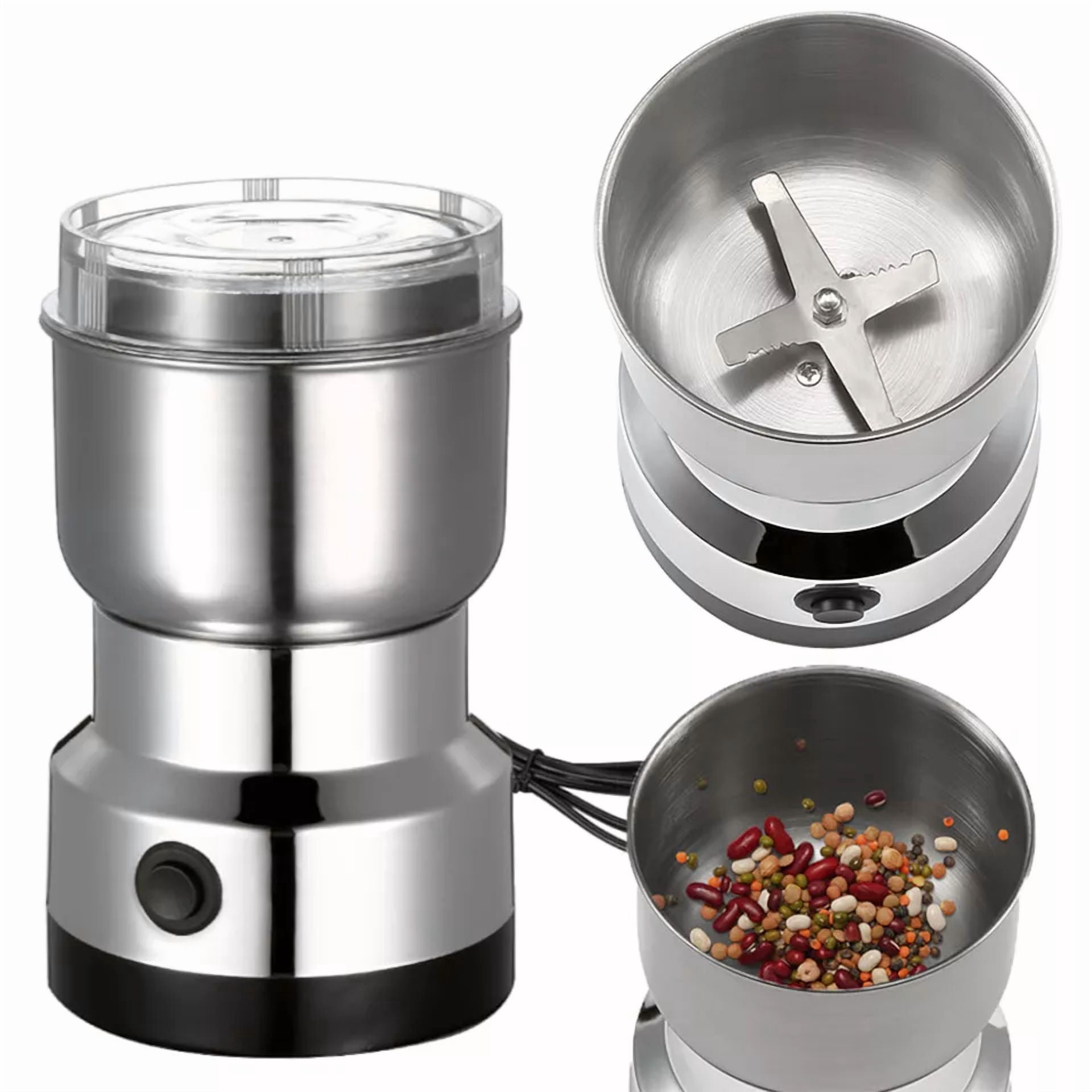 Electric Coffee Bean Grinder Nut Seed Herb Grind Spice Crusher Mill Blender New