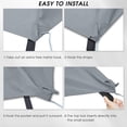 thumbnail image 4 of ChromaCore 8x5Ft Grill Gazebo Replacement Canopy,Double Tiered Bbq Tent Roof Top Cover, 4 of 7