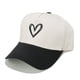 thumbnail image 1 of Gorra de béisbol lisa de algodón con bordado de corazones, 1 of 1