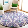 thumbnail image 3 of SAFAVIEH Wyndham Dzvonko Southwestern Wool Runner Rug, Lavender/Ivory, 2'3" x 11', 3 of 11