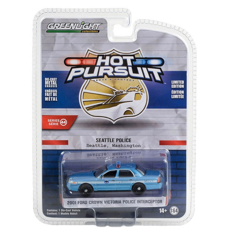 2001 Ford Crown Victoria, Light Blue w/White Stripe