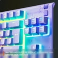 thumbnail image 5 of SteelSeries Apex 3 TKL Gaming Keyboard - Tenkeyless, RGB, Water & Dust Resistant - 8-Zone RGB Illumination — Whisper-Quiet Gaming Switch - Lavender, 5 of 6