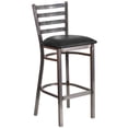 thumbnail image 1 of Pemberley Row Metal Black Bar Stool Semi-circle Footrest 42.25" Easily Assembled, 1 of 9