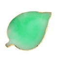 thumbnail image 2 of Trayknick Palette de Vernis à Ongles en Résine en Forme de Feuille Créative Verte, 2 of 12