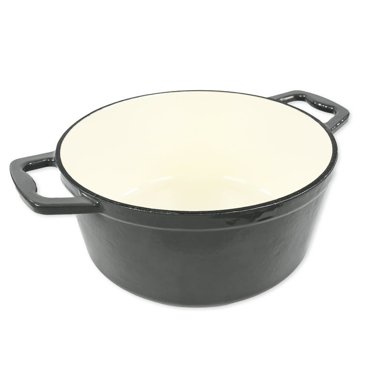 Yanzao Enameled Cast Iron Dutch Oven Pot with Lid and Handle, 4.75 Quart,  Ceramic Interior, Nonstick, Large Cast Iron Pot, Cooking Pot, Dutch Oven  for