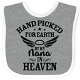 thumbnail image 3 of Inktastic Handpicked for Earth by My Nana in Heaven with Angel Wings Boys or Girls Baby Bib, 3 of 4