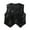 Black, variant on Girls' Boys' Glittery Sequined Vest Jacket Hip-Hop Street Dance Waistcoat Performance Light Blue 140