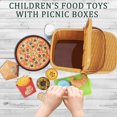 thumbnail image 4 of Kids Play Kitchen Toys Set , Pretend Play Food Toys for Toddlers, Plastics Pizza Accessories with Basket, Gifts for Boys Girls, 4 of 6