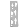 thumbnail image 5 of Christmas Footprint Stencil Set Reusable PETG Plastic Templates DIY Crafts Holiday Decor Art Projects, 5 of 8