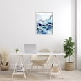 thumbnail image 2 of Stupell Industries Bubbling Sea Floor Abstraction Fluid Blue Green Abstract Painting White Framed Art Print Wall Art, 24 x 30, 2 of 7