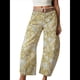 thumbnail image 1 of Vaqueros Rectos, Holgados, Informales, de Tiro Medio y Pierna para Mujer, Estilo Boyfriend Y2K, Pantalones Cortos de Mezclilla Flores Amarillas M, 1 of 6