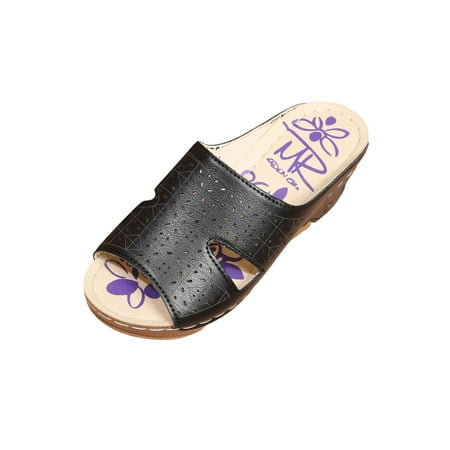 

Womens Wedge Heel Sandals Stitching Hollow Sleeve Mid-heel Thick-soled Casual Fish Mouth Slippers Open Toe Slide Sandals Comfortable Flats Flip-Flops Casual Platforms Heeled Wedge Sandals A72