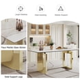 thumbnail image 4 of Sumdeal 71" Luxurious Modern Dining Table for 6-8 people,Golden, 4 of 5