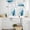 Blue, variant on Marble Blue Kitchen Curtains Sets for Windows 24 Inch Length, Gold White Modern Gradient Ocean Wavy Ripple Rod Pocket Window Treatments Tier Curtains and Valances Set for Bedroom/Bathroom