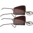 thumbnail image 1 of 2pcs Miniature Wheelbarrows Dollhouse Props Tiny Metal Barrows Vintage Design, 1 of 9