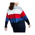 thumbnail image 2 of Tommy Hilfiger Womens Plus Colorblock Logo Crewneck Sweater, 2 of 2