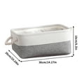 thumbnail image 2 of TopLLC Tools&Home Improvement 2025 New Popular New Linen Dualss Color Fabric Storage Basket Storage Basket, 2 of 2