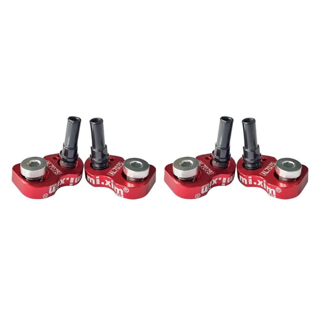 Greeniant Mi.Xim Bicicletas V Freno Extensor Adaptador Aleación de aluminio Modificación Extensión Convertidor Reparación Kit Accesorio Rojo Rojo 2piezas