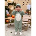 thumbnail image 5 of RUINIXCW Toddler Baby Dinosaur Jumpsuit Long Sleeve Halloween Hooded Romper, 5 of 7