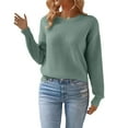 thumbnail image 6 of Womens Sweater With Hoodedloose Fit Drawstring Hoodie Hooded Sweater With Drawstring Sweatshirts Hooded Tops Crew Neck V Neck Long Sleeve Shirts Casual Sweatshirts Fuzzy Sweaters S-Xl, 6 of 9