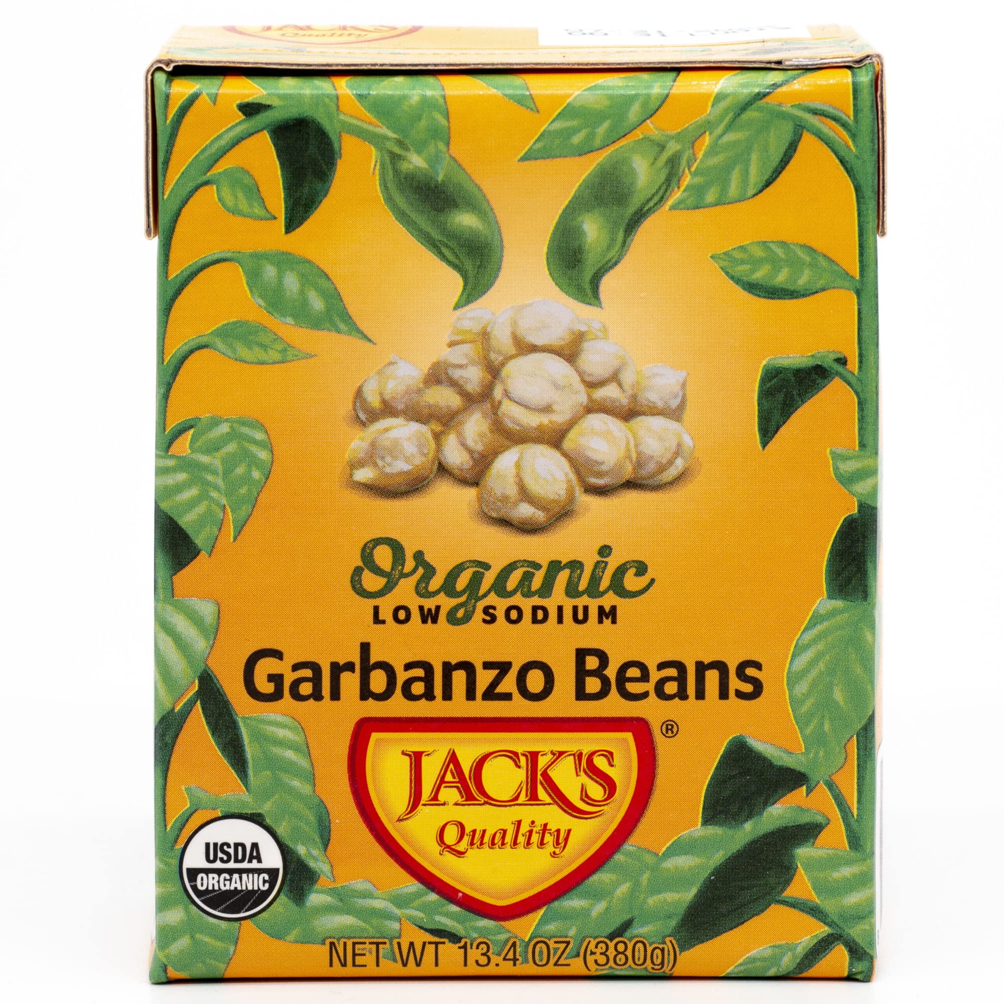 Jack's Organic Garbanzo Beans 13.4 oz. Packed with Protein and