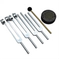 thumbnail image 4 of Tuning Forks for Healing Set 128Hz, 136Hz, 256Hz, 384Hz & Hockey Puck Activator for Healing,Sound Therapy,Keep Body, 4 of 7