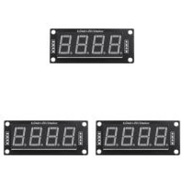 Placa LED de 0,56 pulgadas Controlador TM1637 Multicolores de 4 dígitos para Arduino Amarillo