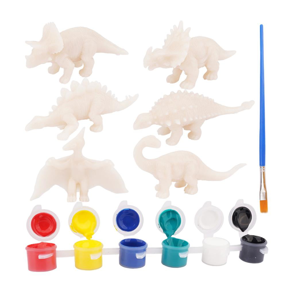 Kids Dinosaur Painting Art Kits-16 Different Types of Dinosaurs-Your Own Dinosaur Art Party-Christmas Birthday Present for Kids Aged 4 5 6 7 8-12