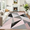 thumbnail image 4 of 5.3'x7.5' outdoor carpet runner living room carpet large size geometric area rug modern abstract area rug moroccan area rug, 4 of 10