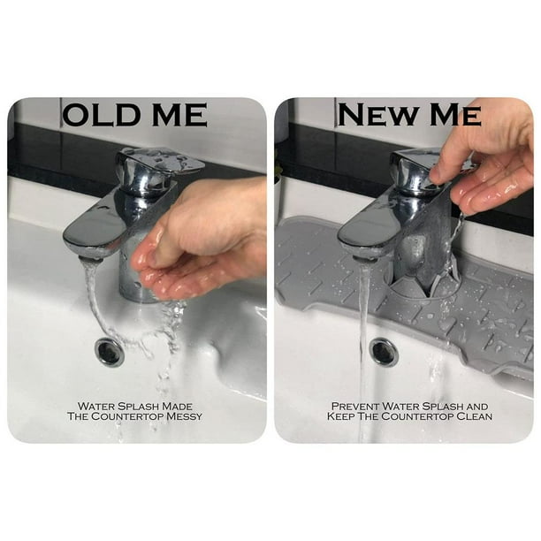 Faucet Water Catcher Mat,Kitchen Faucet Sink Splash Sink Draining Pad