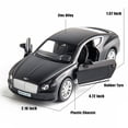 thumbnail image 2 of Coche de juguete RMZ City Bentley Continental GT escala 1:36 negro, 2 of 7