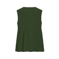 thumbnail image 6 of Axiiglly Tank Tops for Women Cotton Linen V Neck Button Down Sleeveless Relaxed Fit Boho Peplum Summer Fashion Tops 2026, S-2XL, 6 of 6