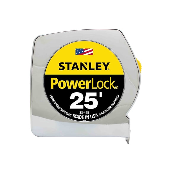 Cinta métrica Stanley Powerlock II Power Return de 25 pies/7,6 m