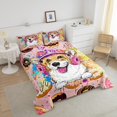 thumbnail image 4 of Juego de edredón Twin Size 2pcs, Graffiti Cartoon Dog Cute Animal Print Bedding, 4 of 6
