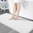 thumbnail image 1 of Alfombra para baño Yimobra, extralarga, antideslizante, de chenilla, 1 of 7
