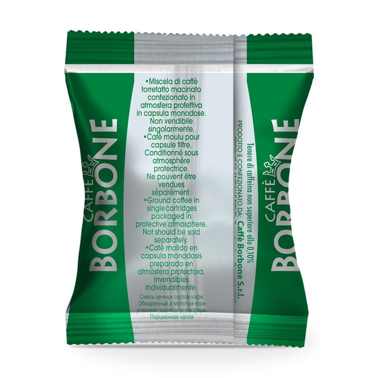 Caffè Borbone Miscela DEK Blend Decaffeinated Espresso Pods, Medium Roast, Decaf Espresso, Compatible with Nespresso Original Machines, 100 Count