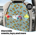 thumbnail image 5 of Naloa Hot Dog Pizza 2Pcs Anti-Kick Back Seat Cover Kick Mat, Car Seat Protector with 3 Storage Pockets, 5 of 8