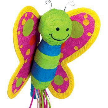 Butterfly Pullstring Pinata Loot/Party Game Toy Kids Hang 40cm x 30cm 