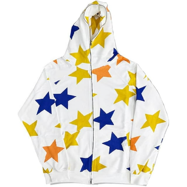 Women's Rhinestone Spider Hoodie Y2K Full Zip Up Over Face vintage Jacket Pullover Aesthetics Oversized Sweatshirt