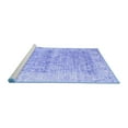 thumbnail image 2 of Ahgly Company Machine Washable Indoor Rectangle Persian Blue Traditional Area Rugs, 7' x 9', 2 of 4