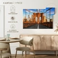 thumbnail image 5 of Elephant Stock Brooklyn Bridge Pedestrian Walkway Wall Art - Horizontal Canvas Wall Art - Living Room Wall Decor - Architecture Canvas - Blue And Gray Decor - 24" x 16", 5 of 8
