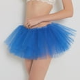 thumbnail image 7 of RUTAYY Women Pleated Gauze Short Skirt Adult Tutu Dancing Skirt Solid Color Flowy Swing Pleated Beach Skirts, 7 of 7