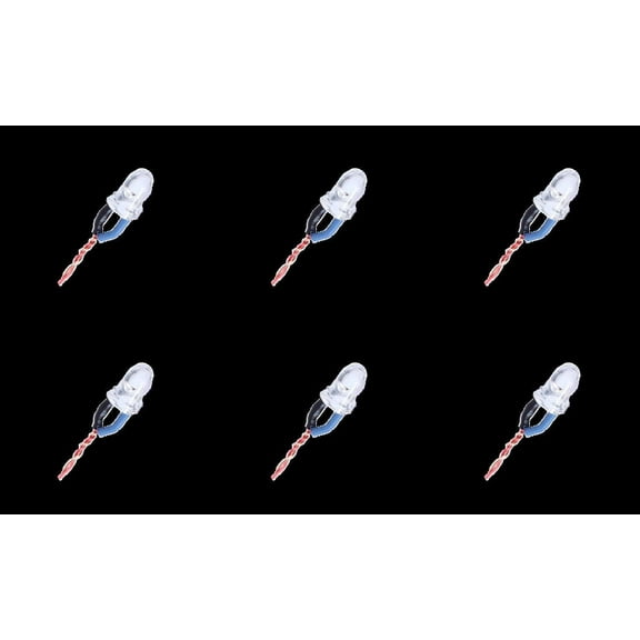 HobbyFlip 3.7v Blue LED Single Light Night Flying Light H107-A32 Compatible with Hubsan X4 H107D 6 Pack