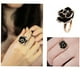 thumbnail image 2 of Las mujeres anillo de dedo Rosa Joyería Apertura Señoras Anillos de flores, 2 of 8