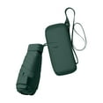 thumbnail image 3 of Paraguas plegable de viaje, moderno, resistente al viento, con correa, 6 varillas, protección solar, tamaño de bolsillo para exteriores. verde, 3 of 9