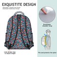 thumbnail image 5 of Vintage Floral Waterproof Bookbag - Lightweight Durable Backpack for Teens with Padded Straps, 5 of 5