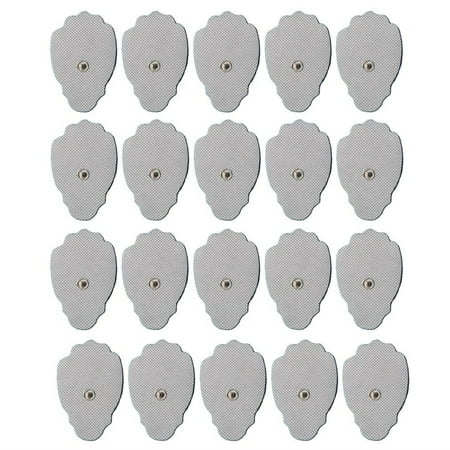 [2Pack] 20PCS/SET Snap On Electrode Pads For Digital Tens/EMS Machines Replacement
